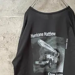 限定デザイン Hurricane Matthew 企業ロゴ Tシャツ