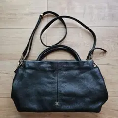 ☆SAZABY☆ブラック２WAYショルダートートバッグ☆美品☆
