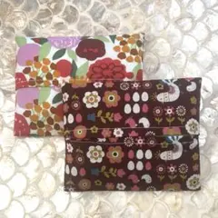 花柄布製ポーチセット