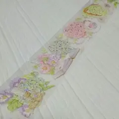 【172】寄花宴 海外 マスキングテープ PET 贝壳光 1ループ 切り売り