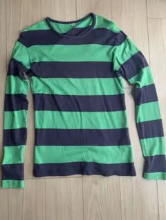 ユニクロ　ボーダーロングTシャツ　Mサイズ