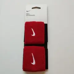 【新品未使用】ナイキ　赤リストバンド