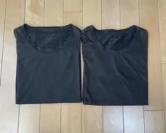 【2枚セット】UNIQLO エアリズム クルーネックT 黒 Mサイズ