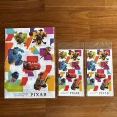 ディズニー　ピクサー　クリアファイル　マスクケース　チケットファイル　セット
