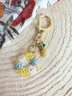 夏の想い出キーホルダー＊パイナップル
