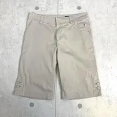 【アンタイトル UNTITLED 】ハーフパンツ ストレッチ ライトグレー M