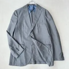 バルバ BARBA テーラードジャケット グレー ウール 50サイズ