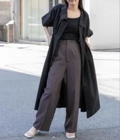 センスオブプレイスアーバンリサーチ　リネンライクワイドパンツ