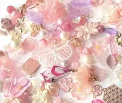 デコレーション アクセサリー デコパーツ　ビーズ　ランダム100個まとめ売り
