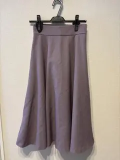 フレアスカート パープル プロポーションボディドレッシング