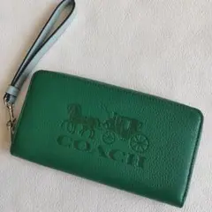 新品未使用 コーチ 長財布 ストラップ付き アイコニックデザイン 限定入荷