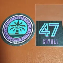 千葉ロッテ　BSWネーム＆ナンバーステッカー　#47鈴木昭汰　フレグランスシート