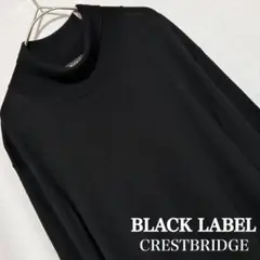 極美品 ブラックレーベル クレストブリッジ ニット 長袖 セーター トップス 黒