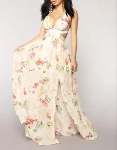 【美品】 FASHIONNOVA ファッションノバ キャミワンピース M 花柄