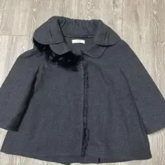 希少色　PRADA ニットコート　グリーン　ラクーンファー　サイズ40 PRADA】プラダ『うさぎ ウール×カシミヤ 長袖ニット size40