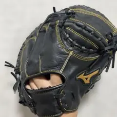 Mizuno 少年　キャッチャーミット 右投げ用 黒