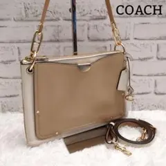 コーチ ドリーマー 2way ショルダーバッグ C金具 ベージュ ワンショルダー