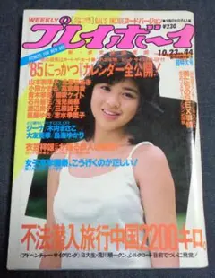 週刊プレイボーイ 昭和59年10月23日号 朝吹ケイト 北原ちあき 山本奈津子