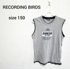【夏物最終価格】RECORDINGBIRDS☆　男の子　トップス　グレー　150