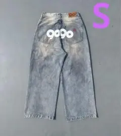 9090 OG Logo Painted Denim Pants