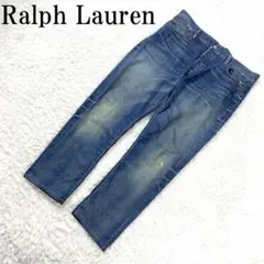 ラルフローレン ダメージデニムパンツ ブルー XL B276