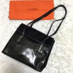 LOEWE ãã©ã¹ã±ã¹ãã·ã§ã«ããŒããã°ãããŽãã¬ã¶ãŒããã©ãã¯