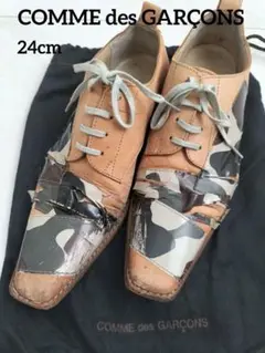 24cm カモフラ装飾ローファー COMME des GARÇONS
