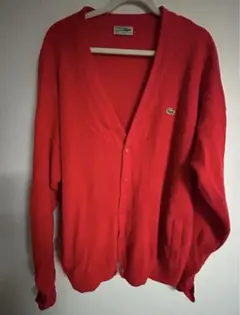 LACOSTE カーディガン レッド