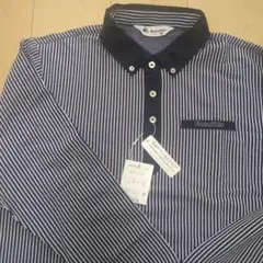 新品　Black&white ブラックアンドホワイト ポロシャツ 長袖 ゴルフ