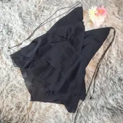 ✨良品✨ ビアッジョブルー フリルキャミソール ブラック サイズM