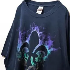 ギルダン マルディグラ デカロゴ Tシャツ ブラック 黒 XL 古着