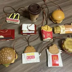 【訳あり】マクドナルド　フードストラップ　11点　まとめ売り