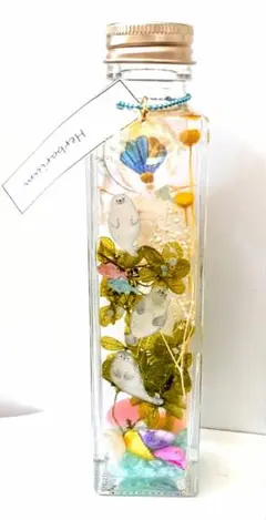 夏・ハーバーリウム・プリザーブドフラワー・ゴマちゃん・水族館・涼しげ