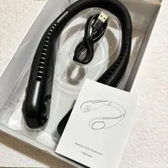 ネックファン USB 掛け扇風機 ネッククーラー 新品 黒 急速 軽量 山登り