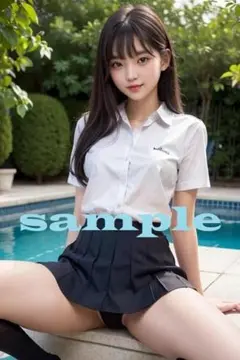 【A4印刷】AI美女 写真風リアルアート 高画質プリント　JKB1