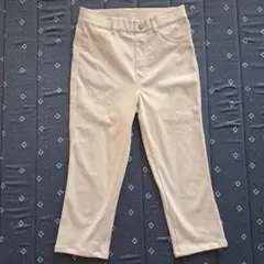 ユニクロスキニーハーフパンツ　レディース　白　M