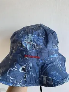 【美品】Columbia バケットハット オムニテック 総柄 L/XL
