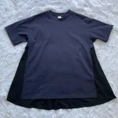 リラシク Tシャツ 半袖 ネイビー ブラック カットソー M 07
