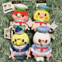 ゆとり屋 マリンバード 小鳥のぬいぐるみマスコット 全4種セット