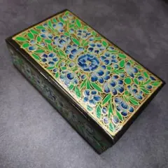 小物入れ　インド製　漆器　アジアン雑貨