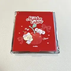 mikko cafe グッズ購入特典 コンパクトミラー パフ&チュー