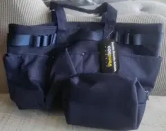 CORDURA 大型ネイビー トートバッグ 小型ポーチ付き新品未使用
