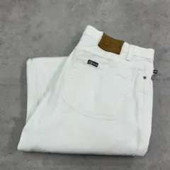 POLO JEANS 90s　レザータグ　ジーンズ　古着　ホワイト　白　14