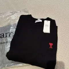 Ami Paris アミパリス ニット セーター 黒 ハート S