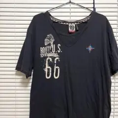 ルート66 ジェロニモ VネックTシャツ