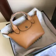 新品未使用 ロンシャン プリアージュ キュイール XS ブラウン