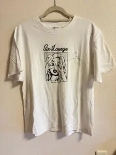 SIX LOUNGE × SUPER SPINNS サイン入りTシャツ 白