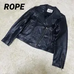 ROPE ライダースジャケット ラムレザー ダブル