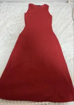 ☆UNIQLO ユニクロ☆ノースリーブリブ編みワンピース☆Mサイズ