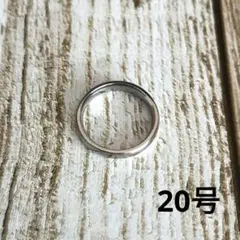 メンズ レディース リング 指輪 シンプル 鏡面 チタン4 20号 管理j27